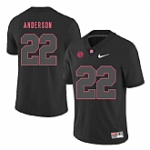 Alabama Crimson Tide 22 Ryan Anderson Black Nike College Football Jersey Dzhi,baseball caps,new era cap wholesale,wholesale hats